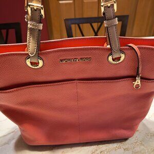 Coral/Orange Michael Kors tote bag